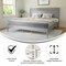 Flash Furniture Gray King Wooden Platform Bed with Headboard MG-09003KB-K-GRYWSH-GG - alternate 8